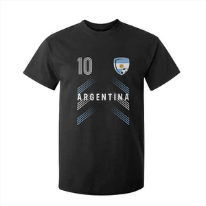 Argentina Soccer Sports Graphic Number 10 Jersey Style T Shirt For Kid Proud Argentine Football Fans Game Day Pride