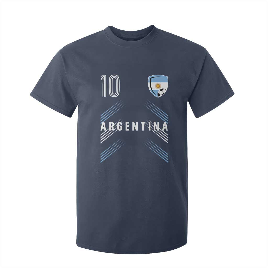 Argentina Soccer Sports Graphic Number 10 Jersey Style T Shirt For Kid Proud Argentine Football Fans Game Day Pride
