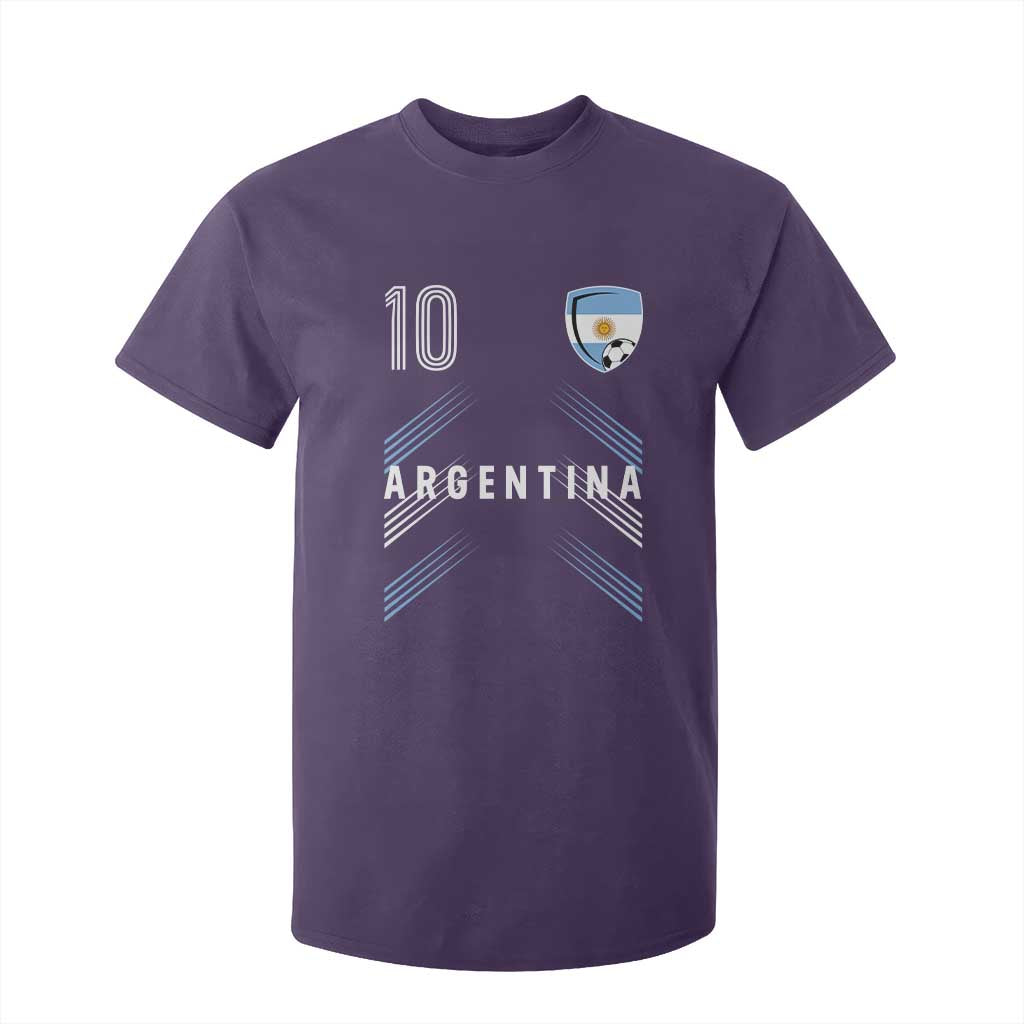 Argentina Soccer Sports Graphic Number 10 Jersey Style T Shirt For Kid Proud Argentine Football Fans Game Day Pride