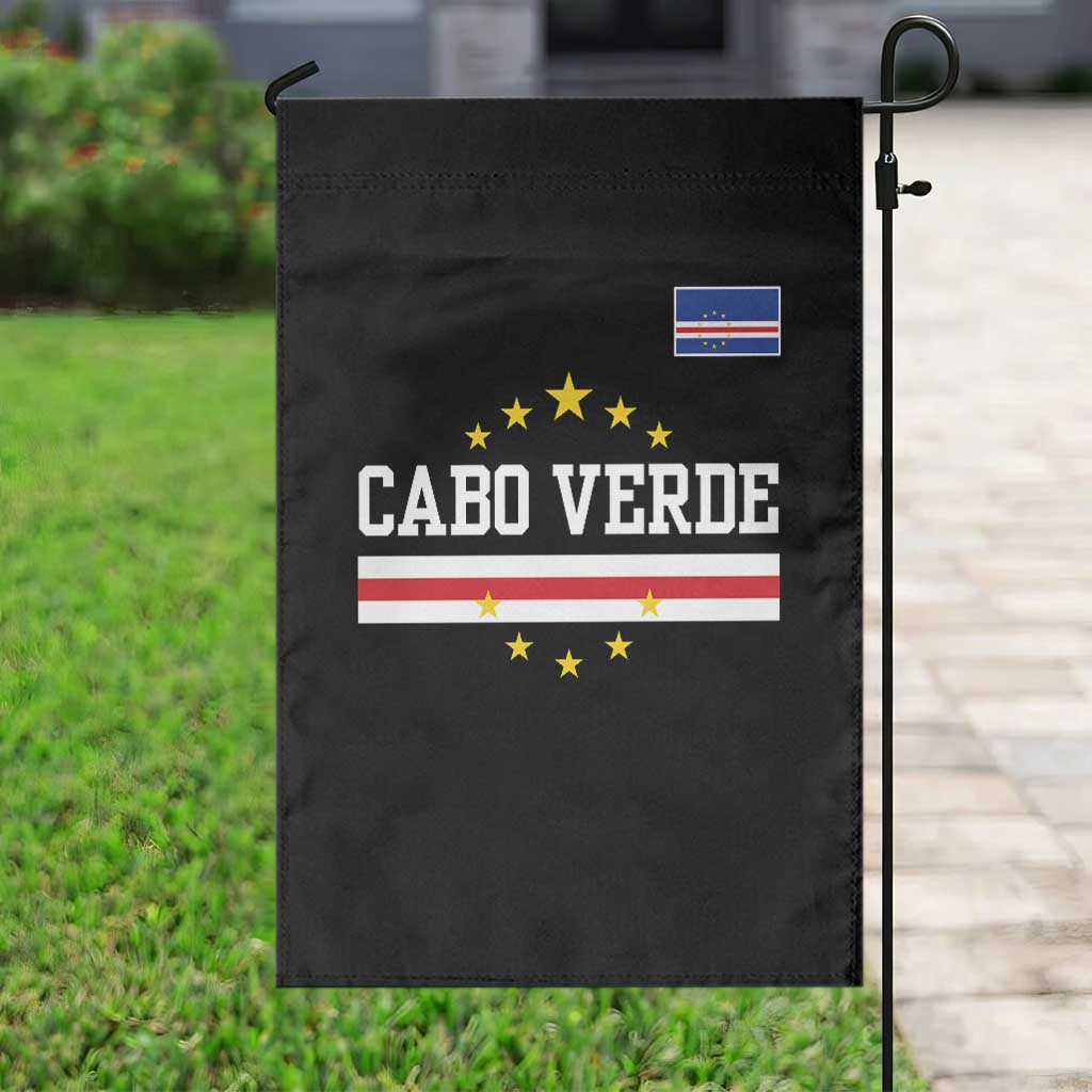 Cabo Verde Athletic Varsity Style Garden Flag Cape Verde Flag Stars National Pride