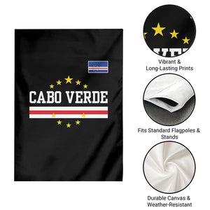 Cabo Verde Athletic Varsity Style Garden Flag Cape Verde Flag Stars National Pride