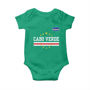 Cabo Verde Athletic Varsity Style Baby Onesie Cape Verde Flag Stars National Pride