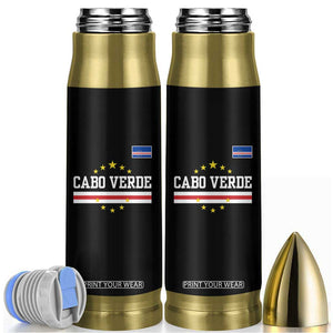 Cabo Verde Athletic Varsity Style Bullet Tumbler Cape Verde Flag Stars National Pride