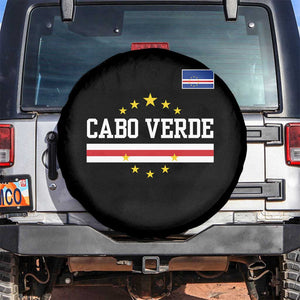 Cabo Verde Athletic Varsity Style Spare Tire Cover Cape Verde Flag Stars National Pride