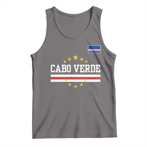 Cabo Verde Athletic Varsity Style Tank Top Cape Verde Flag Stars National Pride