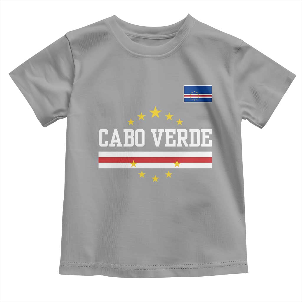 Cabo Verde Athletic Varsity Style Toddler T Shirt Cape Verde Flag Stars National Pride