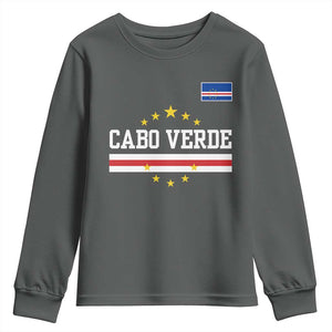 Cabo Verde Athletic Varsity Style Youth Sweatshirt Cape Verde Flag Stars National Pride