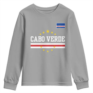Cabo Verde Athletic Varsity Style Youth Sweatshirt Cape Verde Flag Stars National Pride