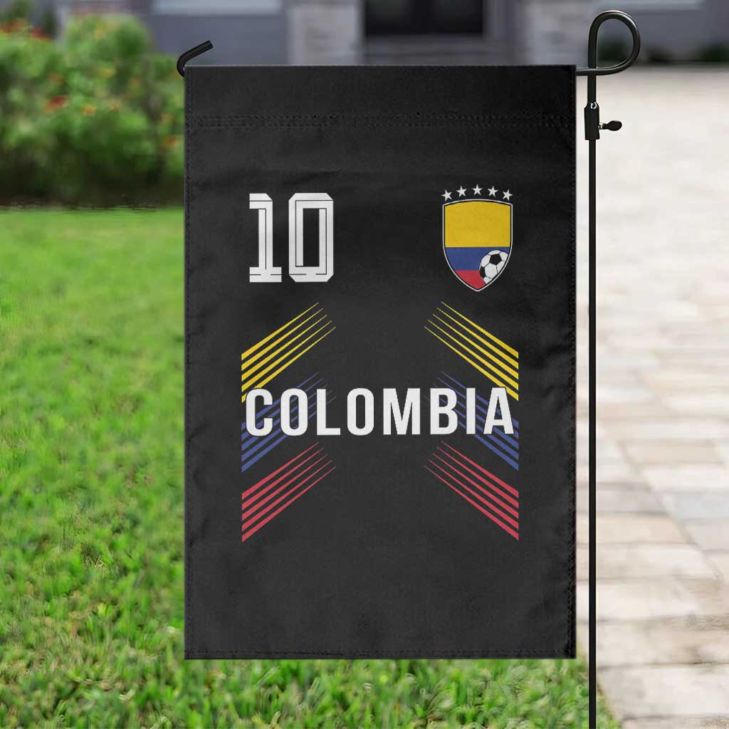 Colombia Soccer Sports Graphic Number 10 Jersey Style Garden Flag Proud Colombian Football Fans Game Day Pride TS02 Print Your Wear