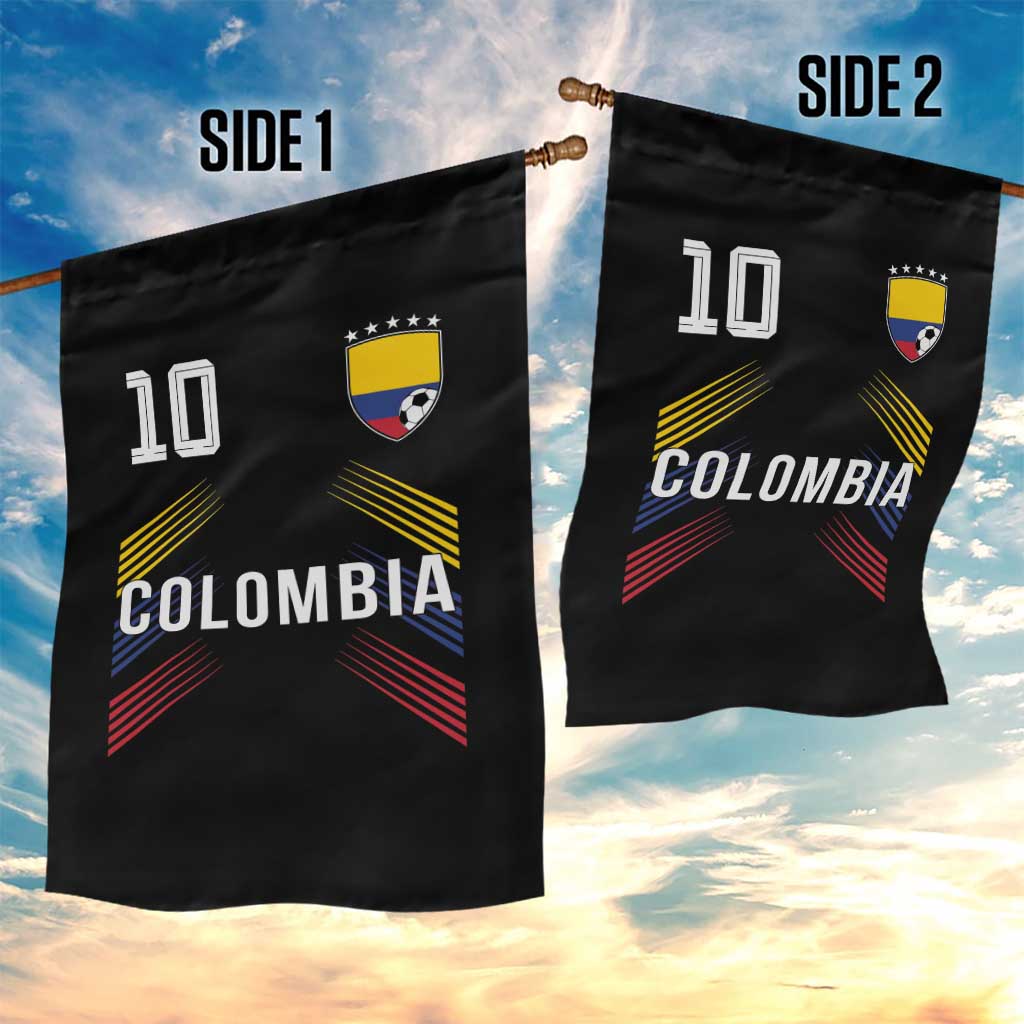 Colombia Soccer Sports Graphic Number 10 Jersey Style Garden Flag Proud Colombian Football Fans Game Day Pride TS02 Print Your Wear