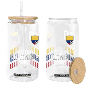 Colombia Soccer Sports Graphic Number 10 Jersey Style Glass Can Proud Colombian Football Fans Game Day Pride TS02 Print Your Wear