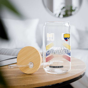 Colombia Soccer Sports Graphic Number 10 Jersey Style Glass Can Proud Colombian Football Fans Game Day Pride TS02 Print Your Wear