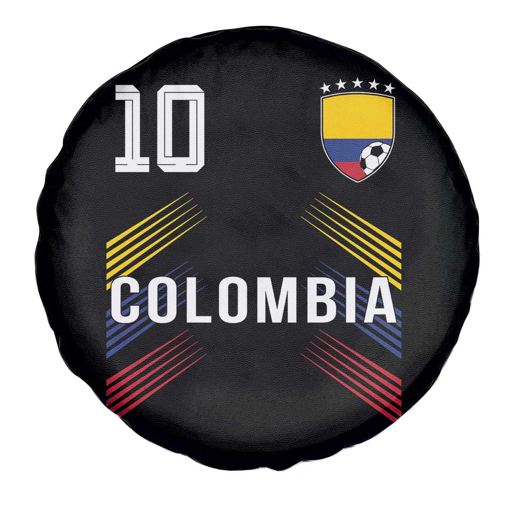 Colombia Soccer Sports Graphic Number 10 Jersey Style Spare Tire Cover Proud Colombian Football Fans Game Day Pride TS02 Print Your Wear