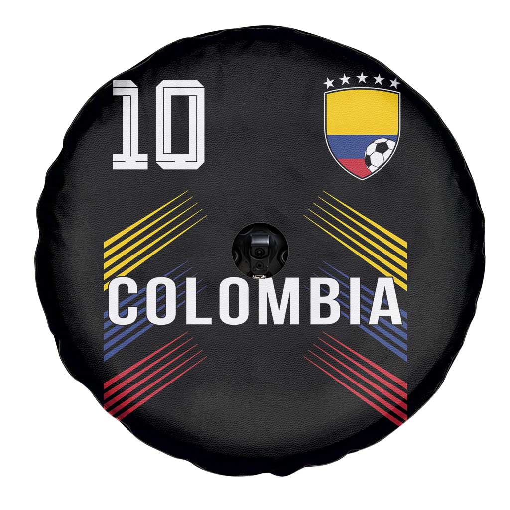 Colombia Soccer Sports Graphic Number 10 Jersey Style Spare Tire Cover Proud Colombian Football Fans Game Day Pride TS02 Print Your Wear