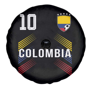 Colombia Soccer Sports Graphic Number 10 Jersey Style Spare Tire Cover Proud Colombian Football Fans Game Day Pride TS02 Print Your Wear