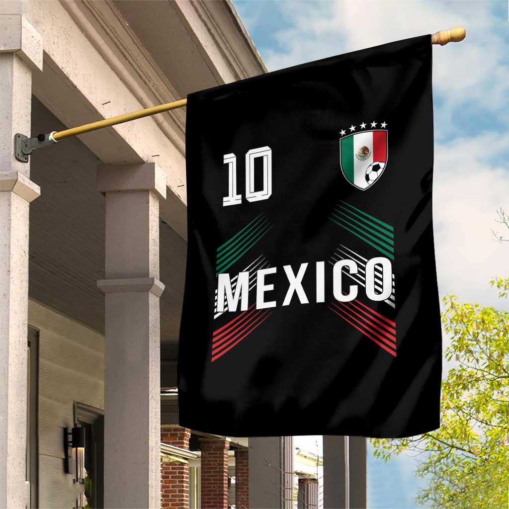Mexico Soccer Sports Graphic Number 10 Jersey Style Garden Flag Proud Mexican Football Fans Game Day Pride TS02 Print Your Wear