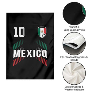 Mexico Soccer Sports Graphic Number 10 Jersey Style Garden Flag Proud Mexican Football Fans Game Day Pride TS02 Print Your Wear