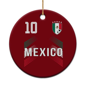 Mexico Soccer Sports Graphic Number 10 Jersey Style Ceramic Ornament Proud Mexican Football Fans Game Day Pride TS02 1pc Red Print Your Wear