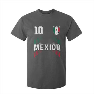Mexico Soccer Sports Graphic Number 10 Jersey Style T Shirt For Kid Proud Mexican Football Fans Game Day Pride TS02 Dark Heather Print Your Wear