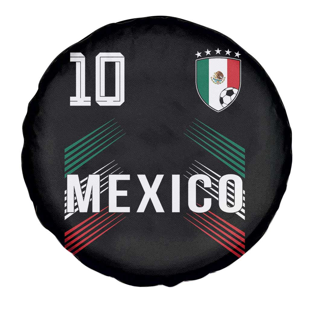 Mexico Soccer Sports Graphic Number 10 Jersey Style Spare Tire Cover Proud Mexican Football Fans Game Day Pride TS02 Print Your Wear