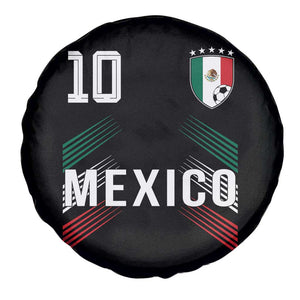 Mexico Soccer Sports Graphic Number 10 Jersey Style Spare Tire Cover Proud Mexican Football Fans Game Day Pride TS02 Print Your Wear