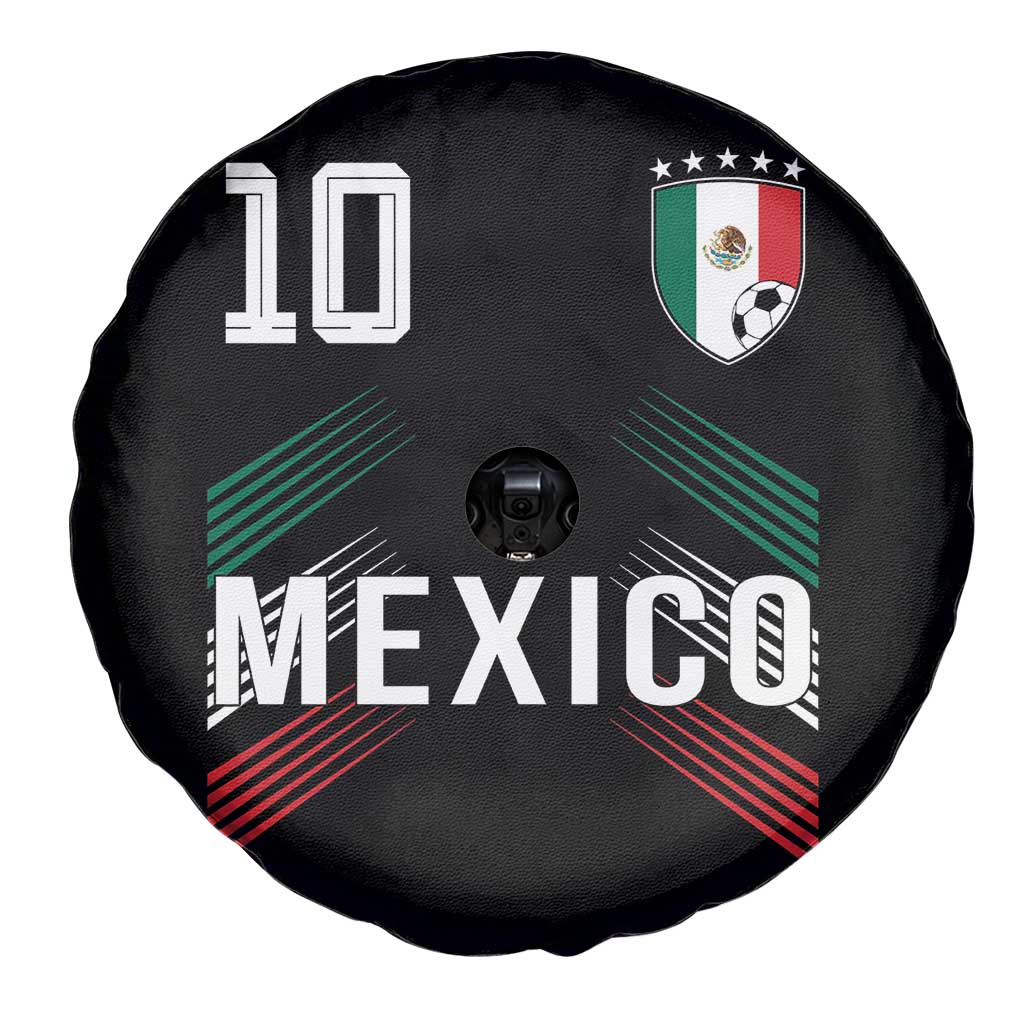 Mexico Soccer Sports Graphic Number 10 Jersey Style Spare Tire Cover Proud Mexican Football Fans Game Day Pride TS02 Print Your Wear