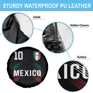 Mexico Soccer Sports Graphic Number 10 Jersey Style Spare Tire Cover Proud Mexican Football Fans Game Day Pride TS02 Print Your Wear