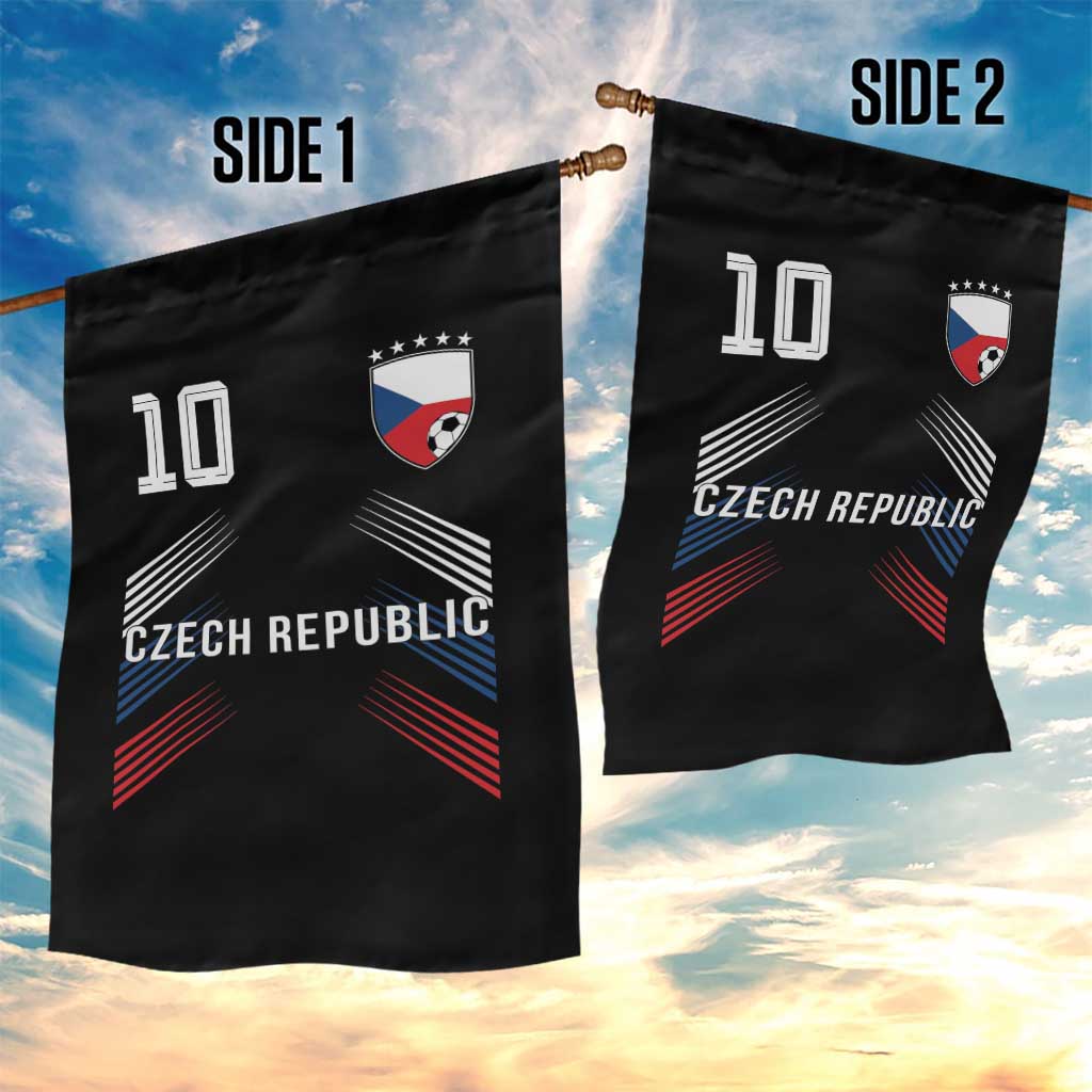 Czech Republic Soccer Sports Graphic Number 10 Jersey Style Garden Flag Proud Czechia Football Fans Game Day Pride TS02 Print Your Wear