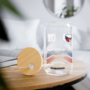 Czech Republic Soccer Sports Graphic Number 10 Jersey Style Glass Can Proud Czechia Football Fans Game Day Pride TS02 Print Your Wear