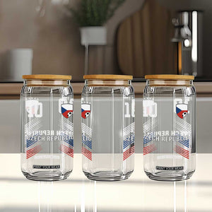 Czech Republic Soccer Sports Graphic Number 10 Jersey Style Glass Can Proud Czechia Football Fans Game Day Pride TS02 Print Your Wear