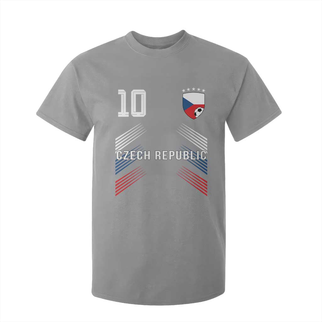 Czech Republic Soccer Sports Graphic Number 10 Jersey Style T Shirt For Kid Proud Czechia Football Fans Game Day Pride TS02 Sport Gray Print Your Wear