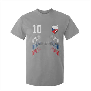 Czech Republic Soccer Sports Graphic Number 10 Jersey Style T Shirt For Kid Proud Czechia Football Fans Game Day Pride TS02 Sport Gray Print Your Wear
