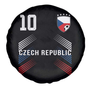 Czech Republic Soccer Sports Graphic Number 10 Jersey Style Spare Tire Cover Proud Czechia Football Fans Game Day Pride TS02 Print Your Wear