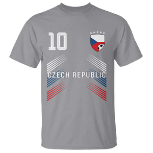 Czech Republic Soccer Sports Graphic Number 10 Jersey Style T Shirt Proud Czechia Football Fans Game Day Pride TS02 Sport Gray Print Your Wear