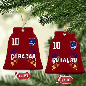 Curacao Soccer Sports Graphic Number 10 Jersey Style Ceramic Ornament Proud Curaçaoans Football Fans Game Day Pride TS02 Print Your Wear