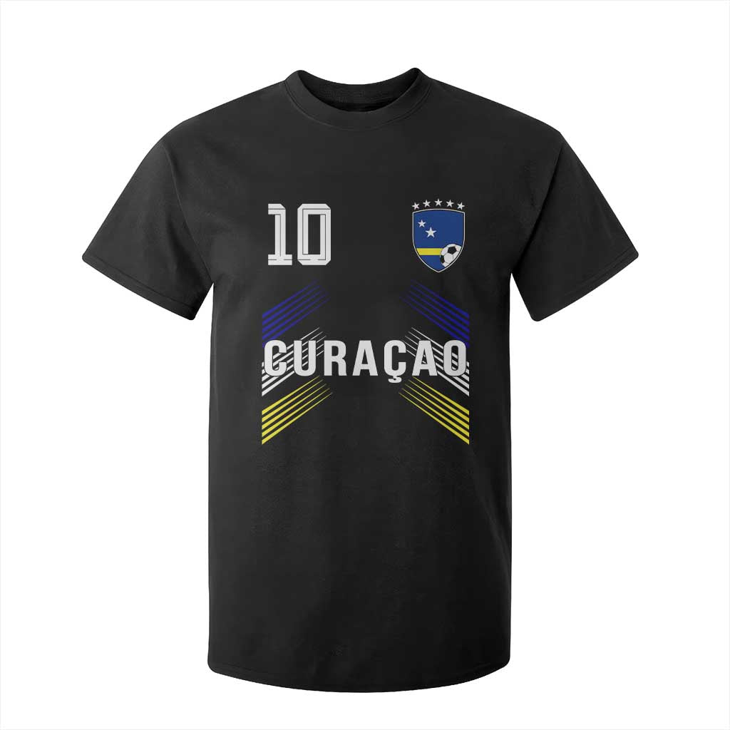 Curacao Soccer Sports Graphic Number 10 Jersey Style T Shirt For Kid Proud Curaçaoans Football Fans Game Day Pride TS02 Black Print Your Wear