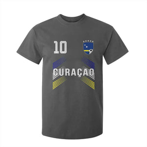 Curacao Soccer Sports Graphic Number 10 Jersey Style T Shirt For Kid Proud Curaçaoans Football Fans Game Day Pride TS02 Dark Heather Print Your Wear
