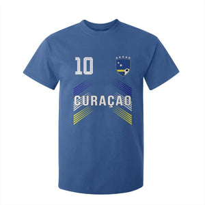 Curacao Soccer Sports Graphic Number 10 Jersey Style T Shirt For Kid Proud Curaçaoans Football Fans Game Day Pride TS02 Royal Blue Print Your Wear