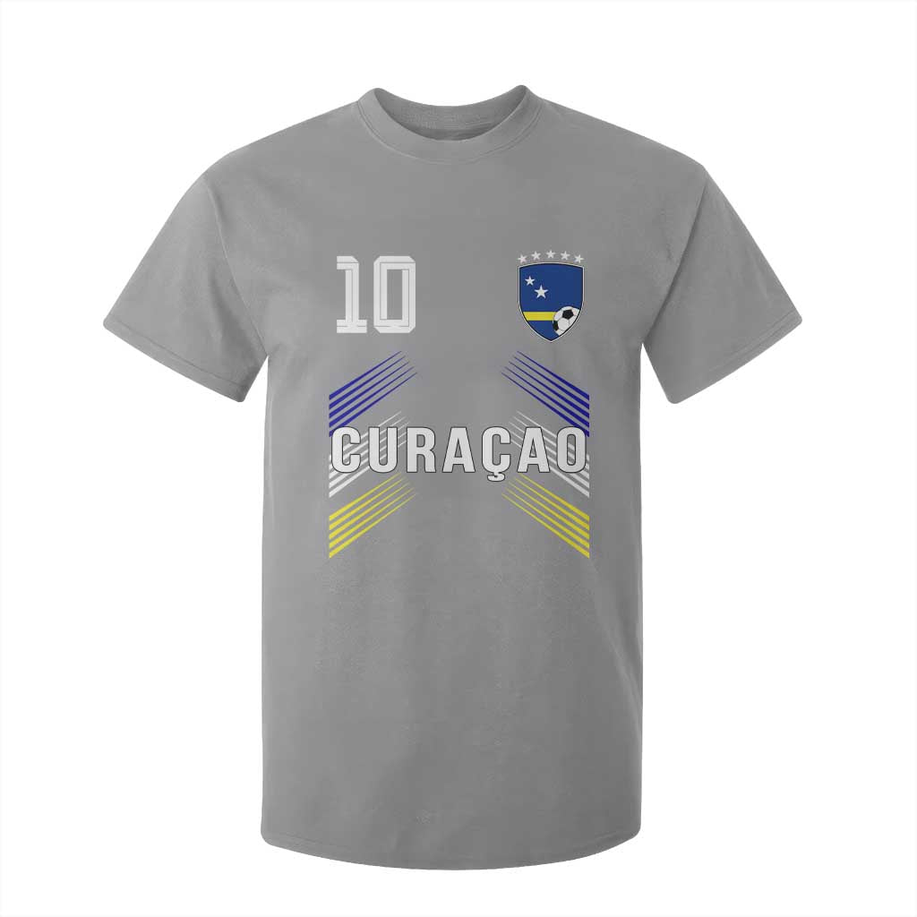 Curacao Soccer Sports Graphic Number 10 Jersey Style T Shirt For Kid Proud Curaçaoans Football Fans Game Day Pride TS02 Sport Gray Print Your Wear