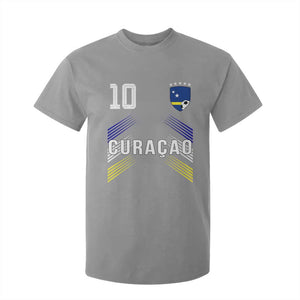 Curacao Soccer Sports Graphic Number 10 Jersey Style T Shirt For Kid Proud Curaçaoans Football Fans Game Day Pride TS02 Sport Gray Print Your Wear
