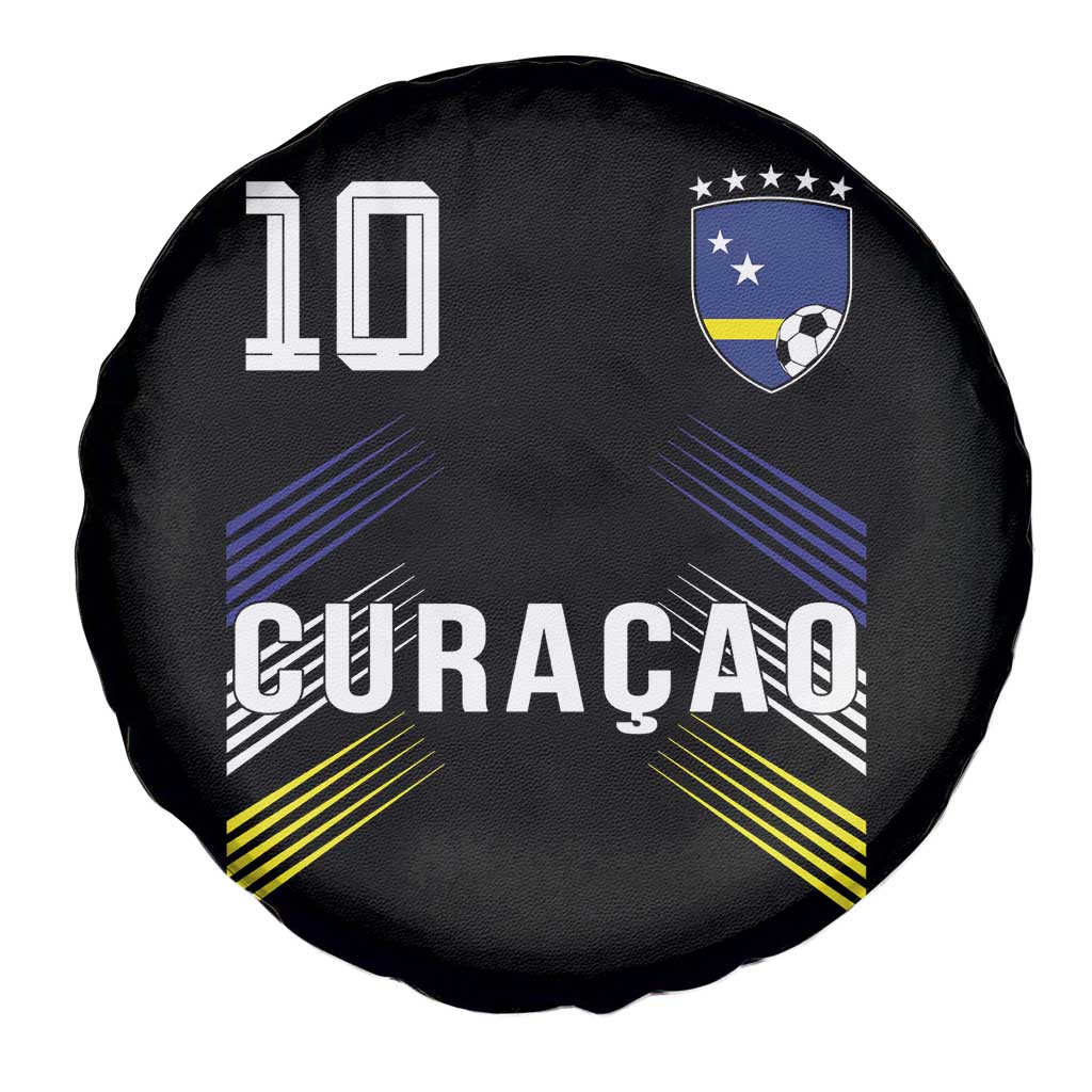 Curacao Soccer Sports Graphic Number 10 Jersey Style Spare Tire Cover Proud Curaçaoans Football Fans Game Day Pride TS02 Print Your Wear