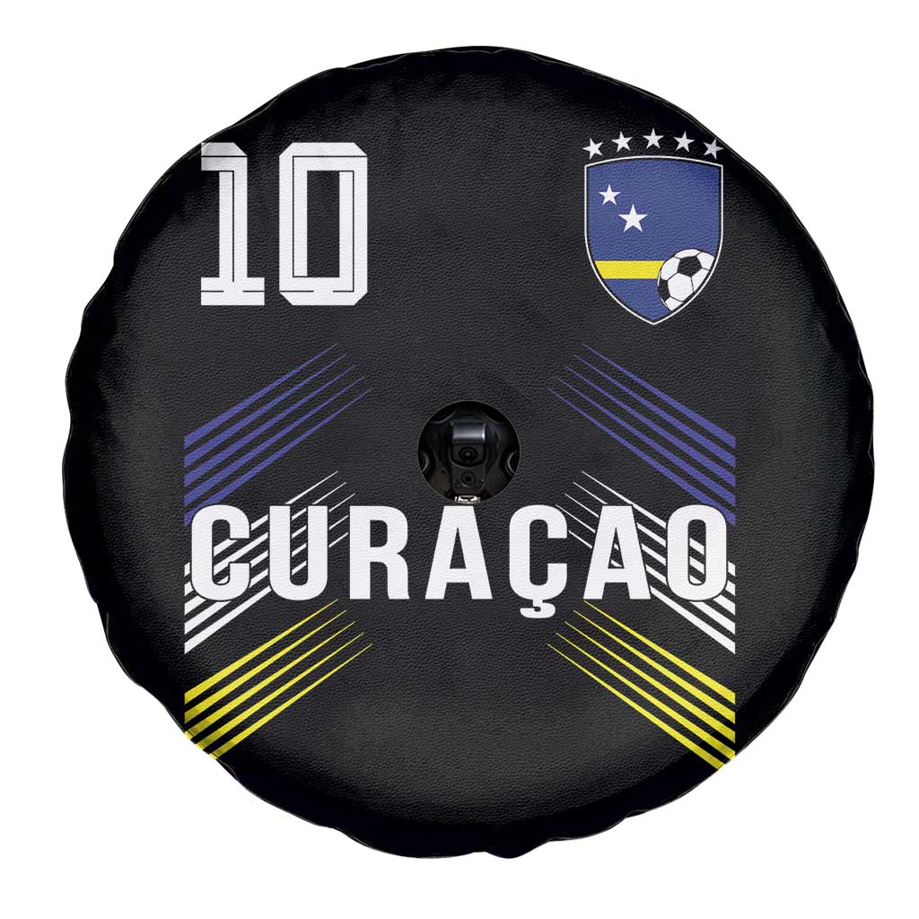 Curacao Soccer Sports Graphic Number 10 Jersey Style Spare Tire Cover Proud Curaçaoans Football Fans Game Day Pride TS02 Print Your Wear