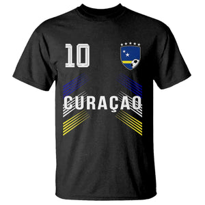 Curacao Soccer Sports Graphic Number 10 Jersey Style T Shirt Proud Curaçaoans Football Fans Game Day Pride TS02 Black Print Your Wear