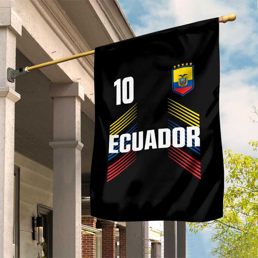 Ecuador Soccer Sports Graphic Number 10 Jersey Style Garden Flag Proud Ecuadorian Football Fans Game Day Pride TS02 Print Your Wear
