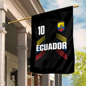 Ecuador Soccer Sports Graphic Number 10 Jersey Style Garden Flag Proud Ecuadorian Football Fans Game Day Pride TS02 Print Your Wear