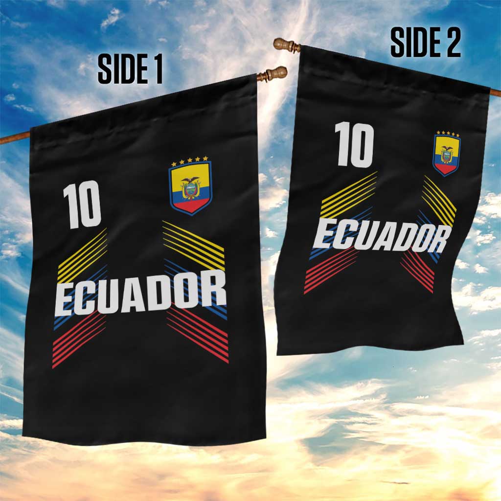 Ecuador Soccer Sports Graphic Number 10 Jersey Style Garden Flag Proud Ecuadorian Football Fans Game Day Pride TS02 Print Your Wear