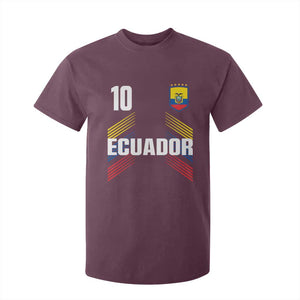 Ecuador Soccer Sports Graphic Number 10 Jersey Style T Shirt For Kid Proud Ecuadorian Football Fans Game Day Pride TS02 Maroon Print Your Wear