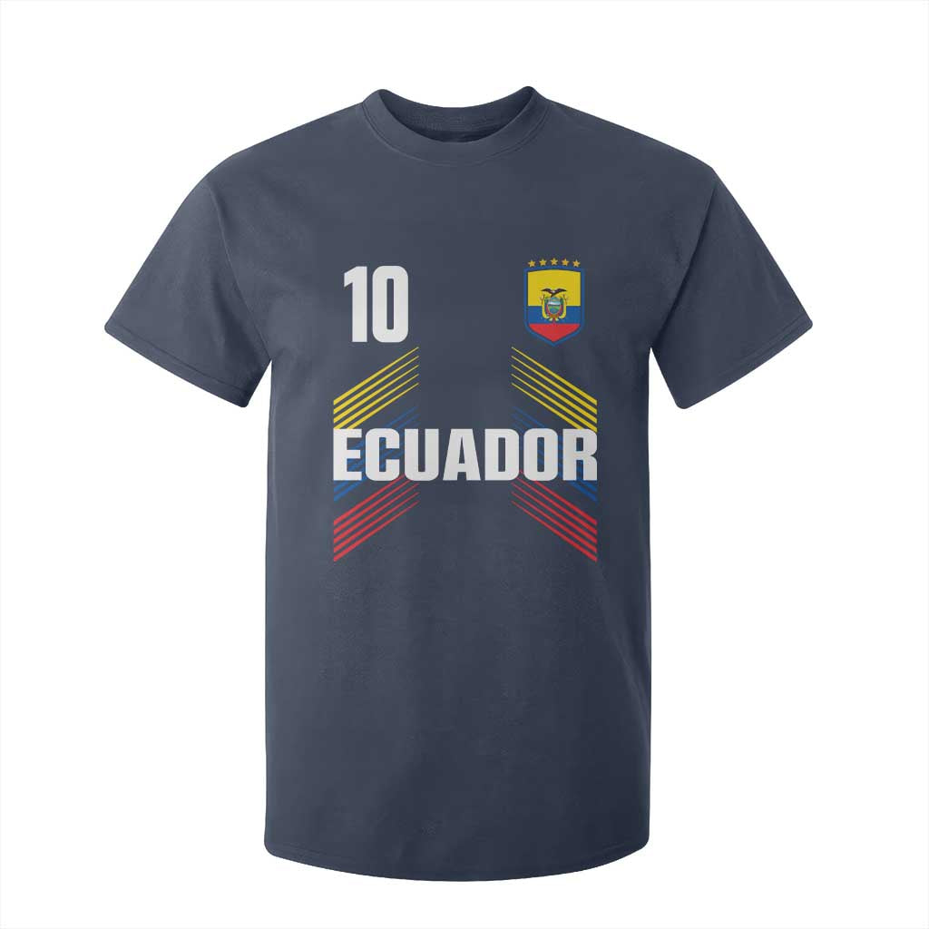 Ecuador Soccer Sports Graphic Number 10 Jersey Style T Shirt For Kid Proud Ecuadorian Football Fans Game Day Pride TS02 Navy Print Your Wear