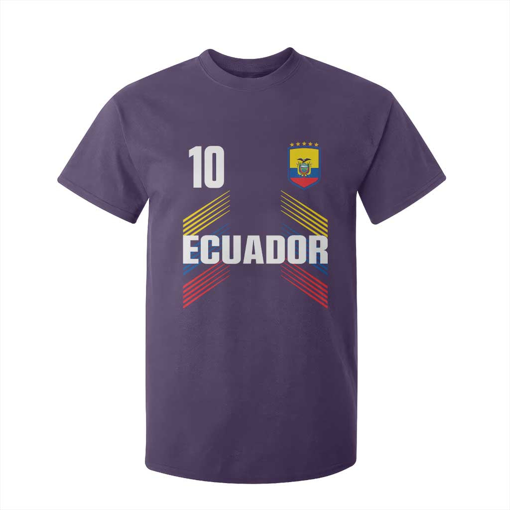 Ecuador Soccer Sports Graphic Number 10 Jersey Style T Shirt For Kid Proud Ecuadorian Football Fans Game Day Pride TS02 Purple Print Your Wear