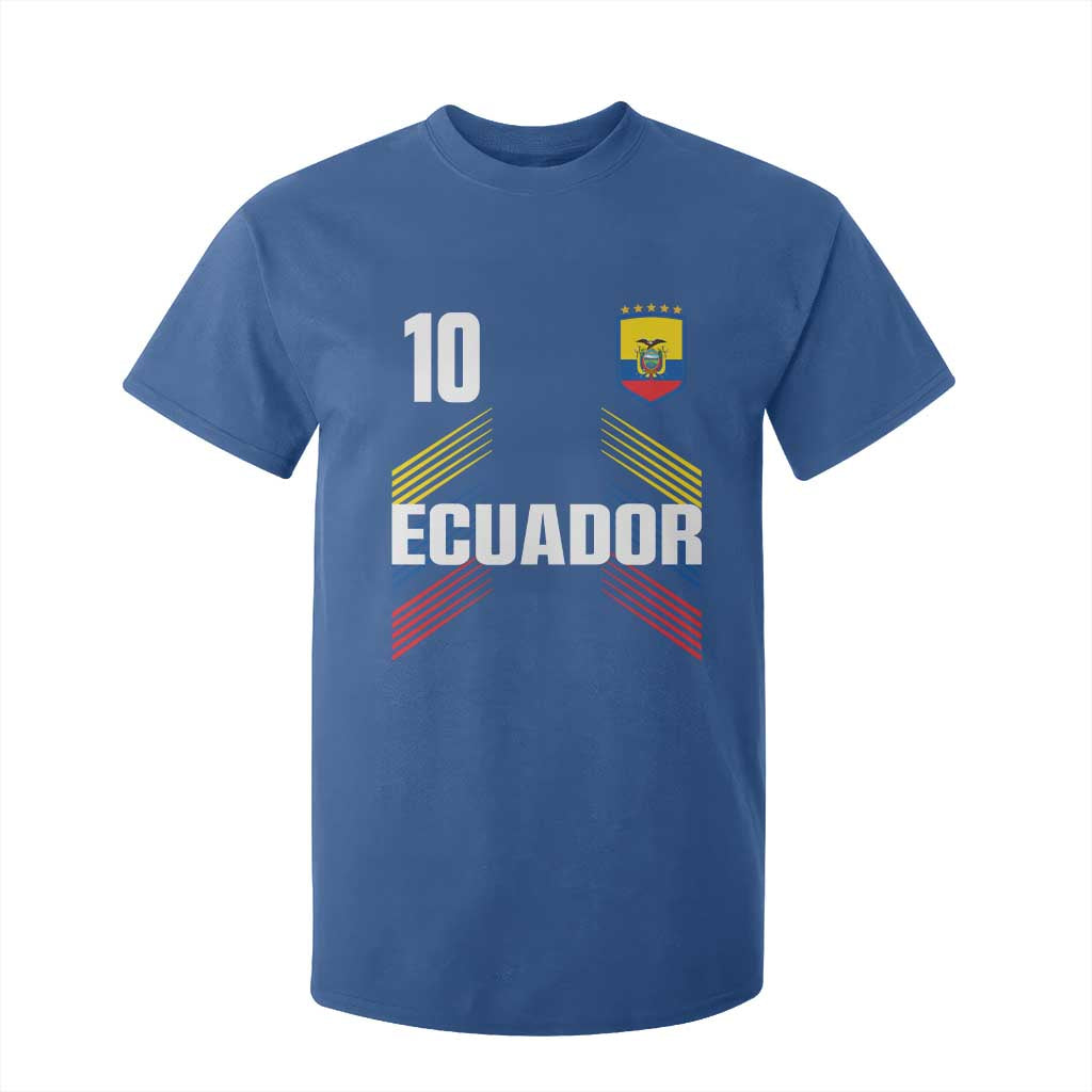 Ecuador Soccer Sports Graphic Number 10 Jersey Style T Shirt For Kid Proud Ecuadorian Football Fans Game Day Pride TS02 Royal Blue Print Your Wear